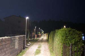 Budowa oświetlenia ulicznego ulic Miodowej i Wąskiej w Kuczowie została zakończona